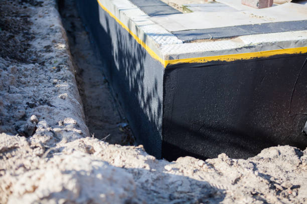 Residential Waterproofing installation at a Sherwood, WI home by SJ Waterproofing Pros